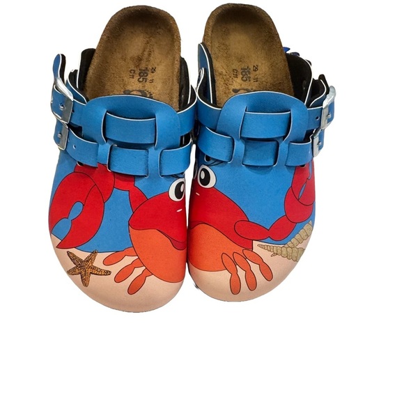 Birkenstock Birki’s Unisex Kids Kay Clogs Colorful Crab NEW Size US 11 EU 29 - Picture 2 of 11